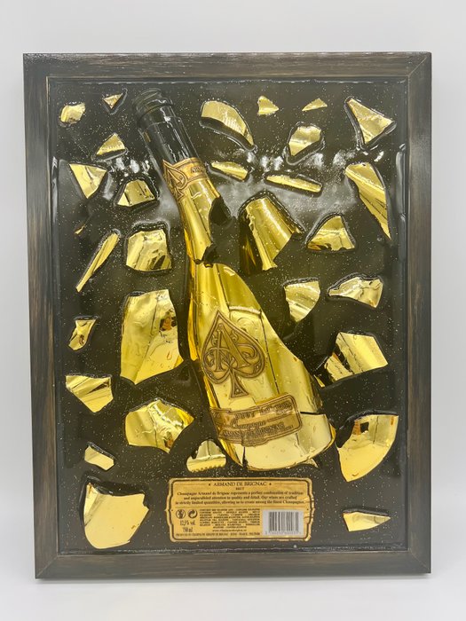 ORIMA Pop Art - LA BOUTEILLE CASSÉE Gold vs Champagne « ARMAND de BRIGNAC  »