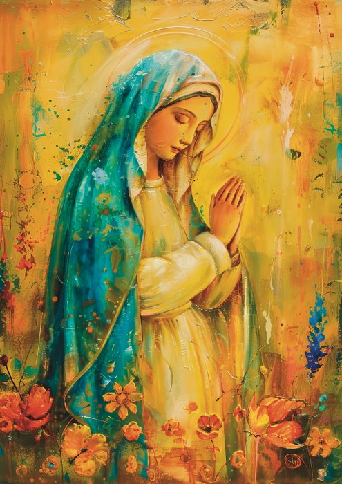Andrea Di Martino ANDSAL 1991 - La Virgen María - Madre de Jesús Limited Edition 1/3 w/COA (Only 3 Copy Worldwide)