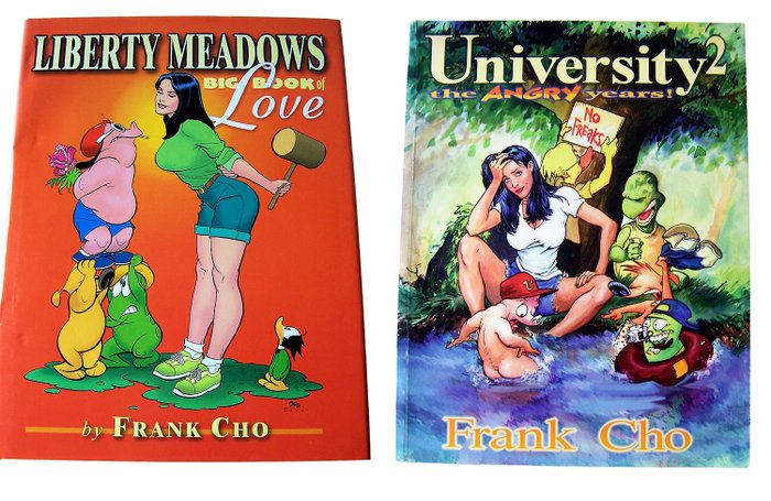 Liberty Meadows: Big Book of Love - University2: The Angry Years - 2 Signed comic - Edizione limitata e numerata - 1996/2001