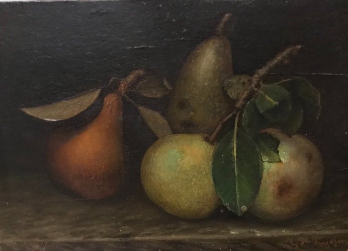 G. F. Teijssen (XX) - Stilleven met appels en peren