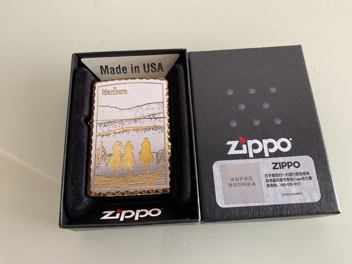Zippo - Marlboro - 袖珍打火機 - 鉻合金