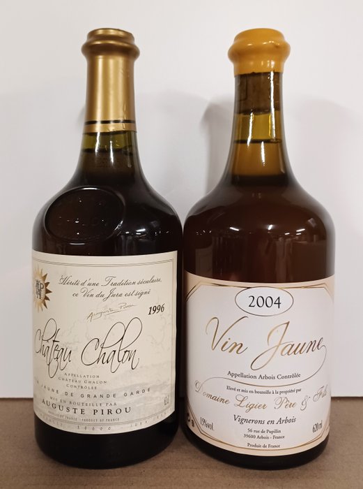 1996 Château Chalon Auguste Pirou & 2004 Vin Jaune Domaine Ligier - 汝拉 - 2 克拉夫蘭瓶  (0.62L)