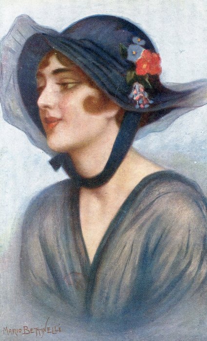 Fantasy, Illustratori, donnine e coppie. - Cartolina (55) - 1905-1915