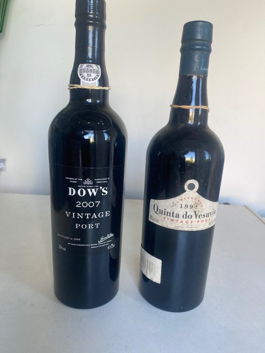 Vintage Port: 2007 Dow's & 1994 Quinta do Vesuvio - Douro - 2 Flessen (0.75 liter)