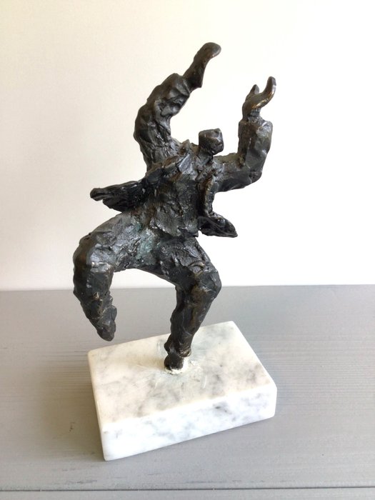 Corry Ammerlaan - Artihove - Skulptur, “ Dans ! “ - 19 cm - Legering