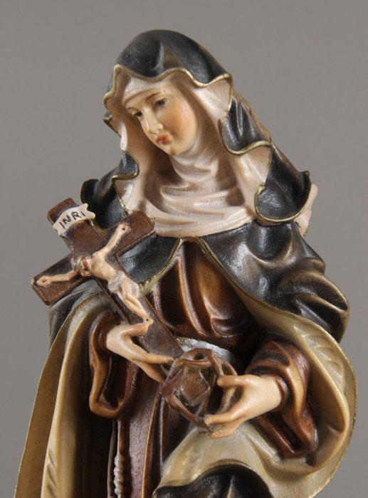 Ramspeck - Talla, Heilige Rita van Cascia - 20 cm - Madera
