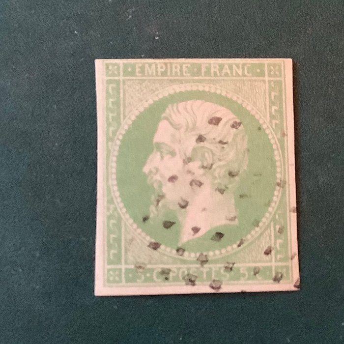 法國殖民地 1871/1872 - 5 美分拿破崙三世 - 標記為 Pfenninger - Yvert 8