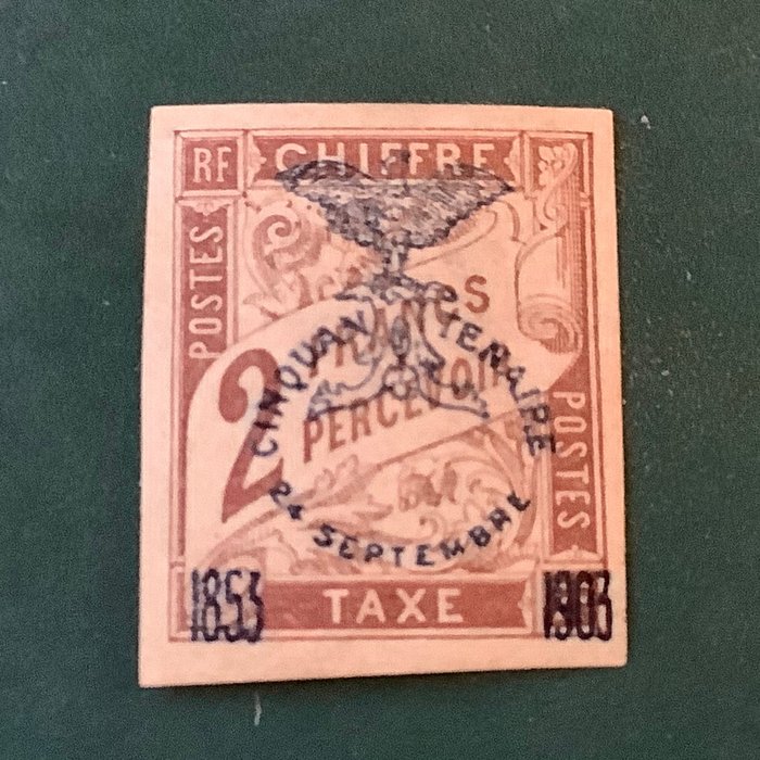新喀里多尼亞 1903 - 罰款郵資：2 Fr - Michel 8