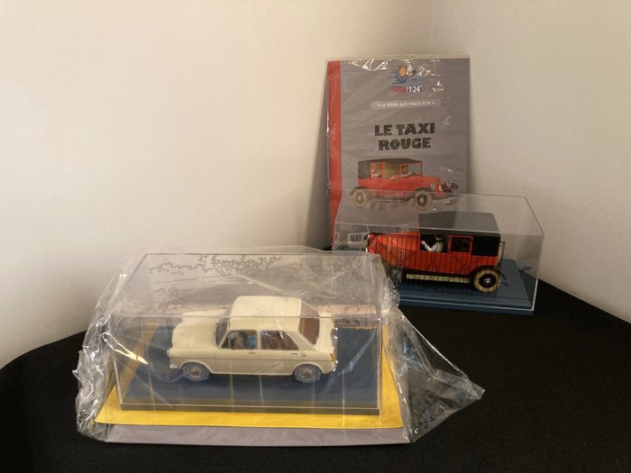 Hachette, Moulinsart 1:24 - Miniatura de carro - La MG de l'auto stop - Le taxi rouge