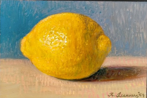 Raphael Leemans (1976) - Stilleven met citroen
