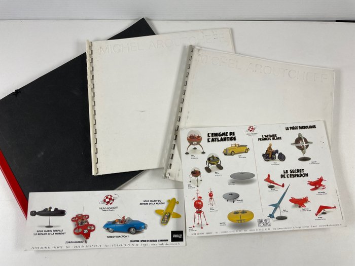 Michel Aroutcheff Rarissime Documents Aroutcheff (catalogues) Bd, Voitures, Trains, Mobiliers... 廣告人物 (5) - 紙 - 1980-1990
