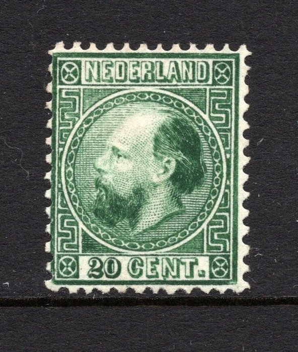 荷兰 1867 - 威廉三世国王 - 全球免运费 - NVPH 10IA