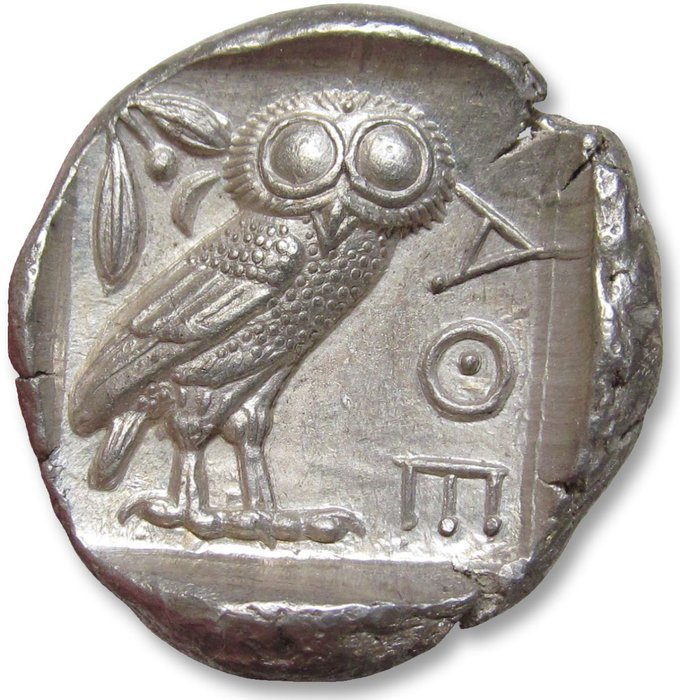 Attika, Aten. Tetradrachm 454-404 B.C. - great example of this iconic coin -