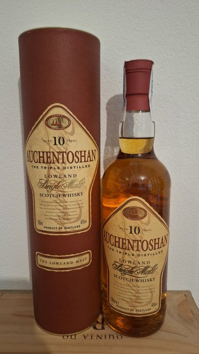 Auchentoshan 10 years old - Original bottling  - b. 1990s - 700ml