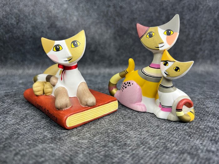 Goebel - Rosina Wachtmeister - 塑像, - Cats - 9 cm - 陶瓷