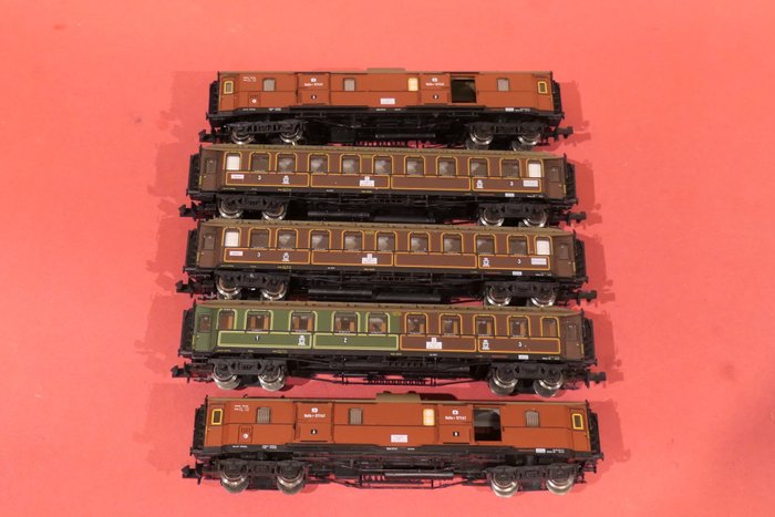 Fleischmann N - 8843K, 8842K, 8840K - Wagon de passagers pour trains miniatures (5) - Époque I - KPEV