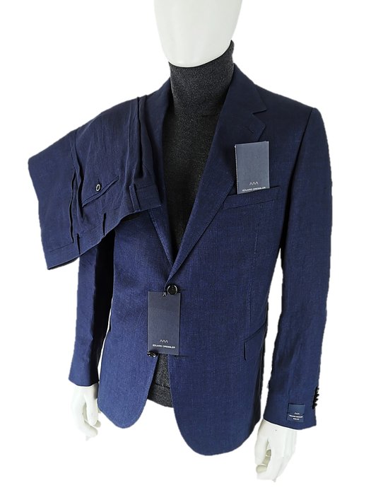 Eduard Dressler - NEW, 100% Linen, Size 27 - Anzug