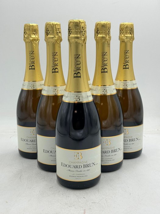 Edouard Brun, Champagne Edouard Brun Reserve Premier Cru - Champagne Brut - 6 Bouteilles (0,75 L)