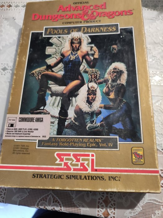 Commodore - Amiga - TSR - Advanced Dungeons & Dragons: Pool of Darkness - TV-spel - I originallåda