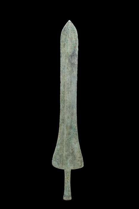 Antico Vicino Oriente Pugnale di bronzo: arma di un antico guerriero!  (Senza Prezzo di Riserva)