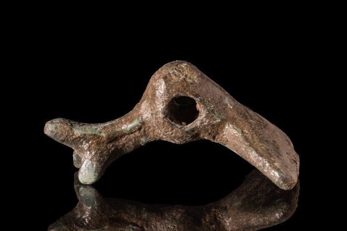 Celtico dell'età del bronzo Amuleto zoomorfo in bronzo  (Senza Prezzo di Riserva)