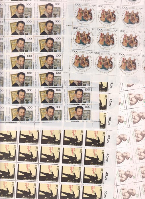 Germany, Federal Republic 1993 - Sheets of 50/25