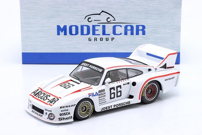 Modelcar Group 1:18 - Voiture de course miniature - Porsche 935 J #66 DRM Nürburgring Supersprint 1981 - J.Maas