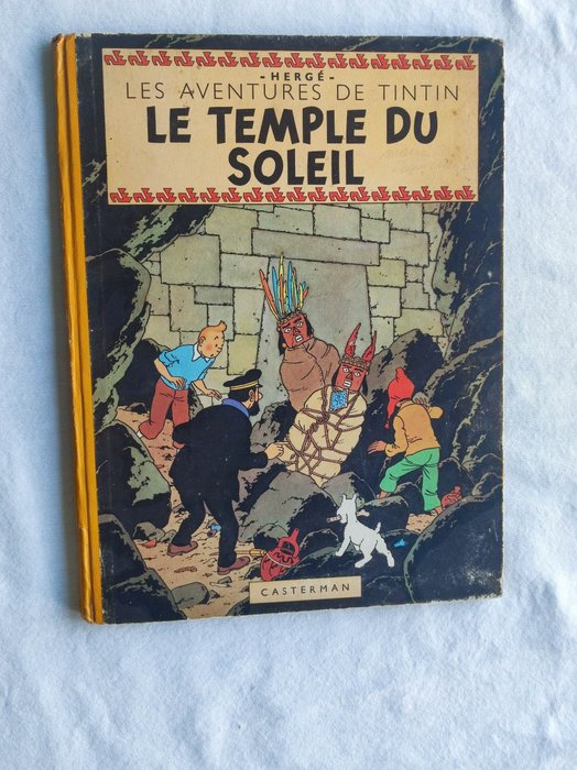 Tintin T14 - Le temple du soleil (B3) - C - 1 Album - Erstausgabe - 1949