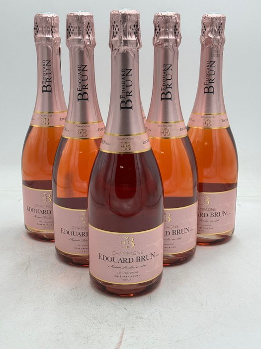 Edouard Brun, Champagne Edouard Brun Rosé Premier Cru - Champán Rosé - 6 Botellas (0,75 L)