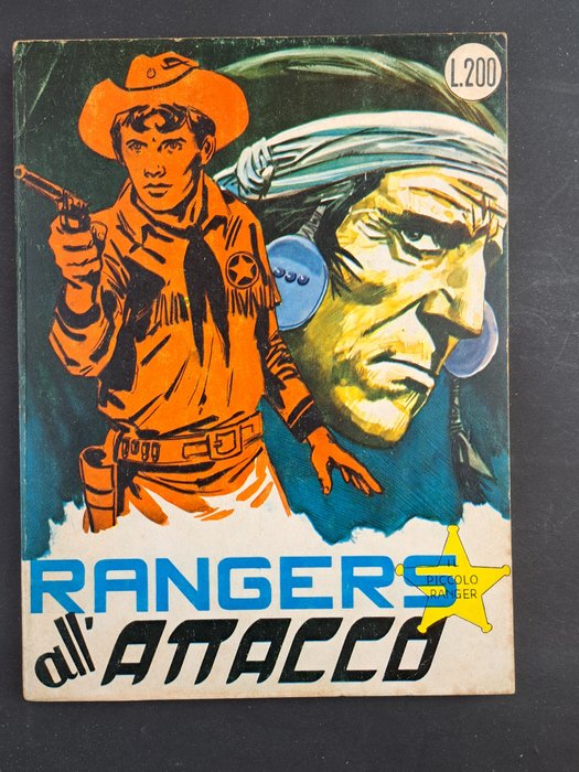 Collana Cow-Boy Seconda Serie n. 22 - Il Piccolo Ranger: Rangers All’Attacco - 1 Comic - Πρώτη έκδοση - 1965