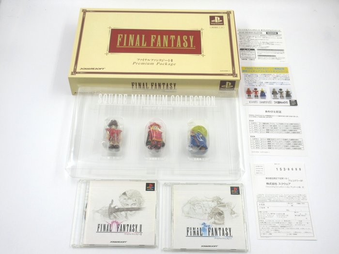 Square - Final Fantasy ファイナルファンタジー I・II Premium  Package Box Minimum Collection Limited Figure set Japan - PlayStation（PS1） - Videospilssæt - I original æske