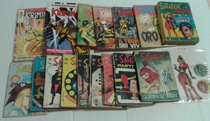Magnus - Satanik e Kriminal 17 x  fumetti ,da collezione assortiti - 17 Comic