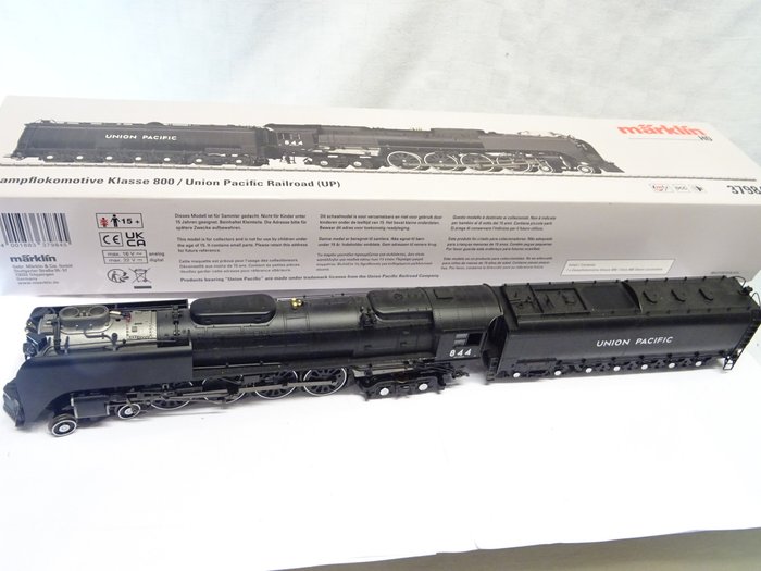 Märklin H0轨 - 37984 - 带煤水车的蒸汽机车 (1) - 美国重型蒸汽机车 800 级，带油罐，机车公司编号 844 - Union Pacific Railroad