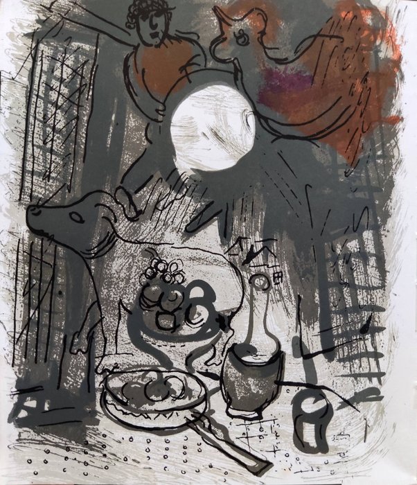 Marc Chagall (1887-1985) - Still Life in Brown