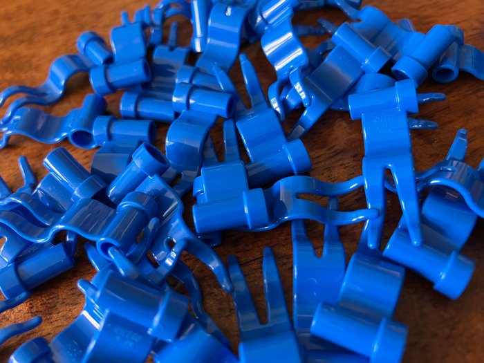 Lego - Nieuw - 50 Flag 4 x 1 Wave kleur blauw