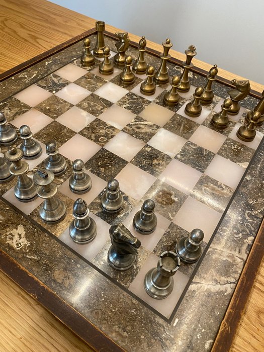 Schachspiel - Messing