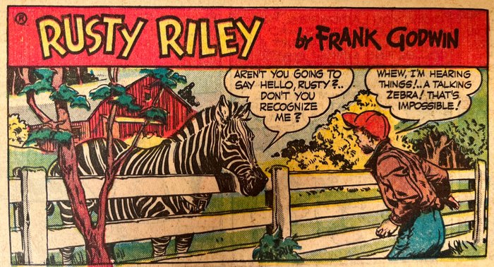 Rusty Riley - 50 Offset Print - Frank Godwin - The Comic Weekly - The Chicago American - 1949