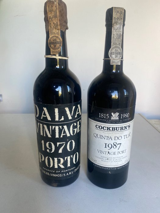 Vintage Port: 1970 Dalva & 1987 Cockburn's Quinta do Tua - Douro - 2 Bottles (0.75L)