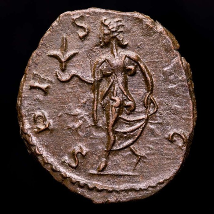 Impero romano. Tetrico II (270-274 d.C.). Bronze antoninianus Rome mint. SPE - S - AVGG  (Senza Prezzo di Riserva)