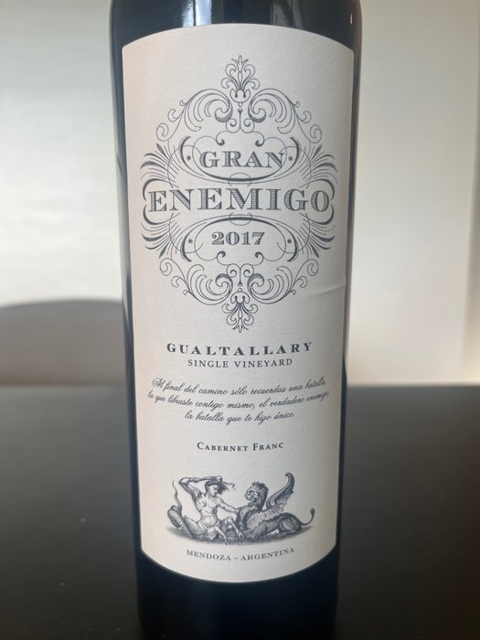 2017 Gran Enemigo, Gualtallary Single Vineyard Cabernet Franc - Mendoza - 1 Flaske (0,75L)