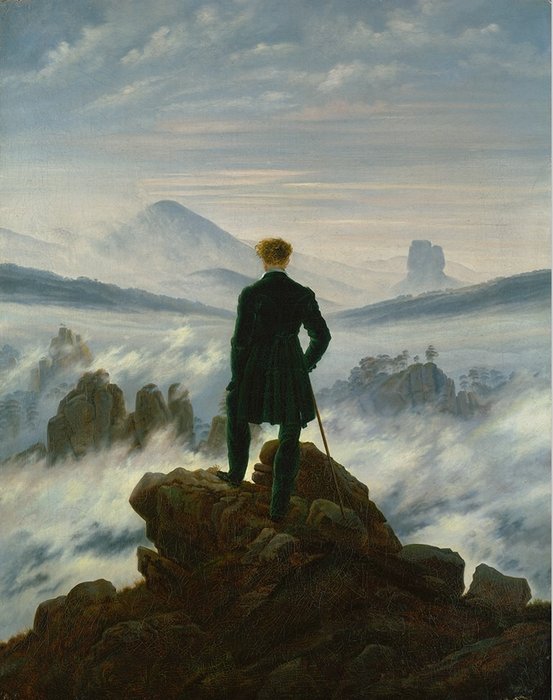 Caspar David Friedrich - Der Wanderer über dem Nebelmeer - 1999
