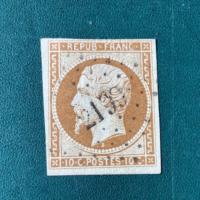 法国 1852 - 路易-拿破仑王子总统优势：来自马尔基讷的 PP 邮票 2199 - 已批准 - Yvert 9
