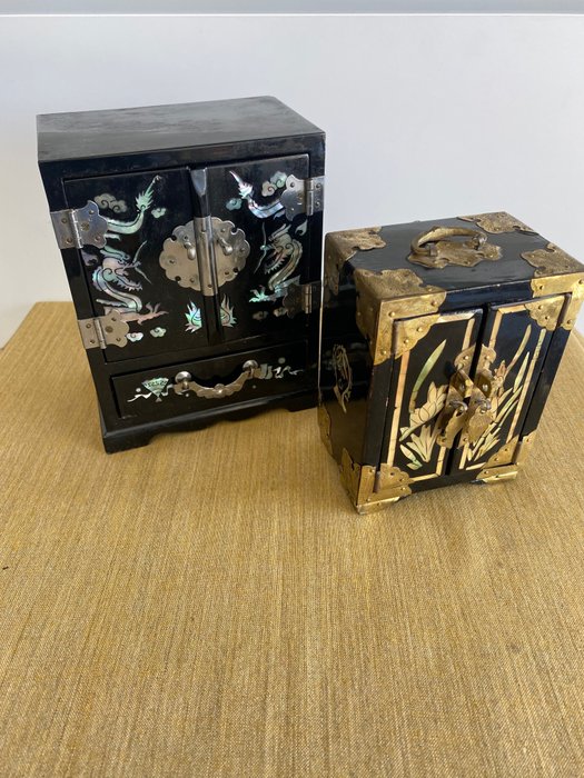 珠寶箱 (2) - 木, 珍珠母, 青銅色