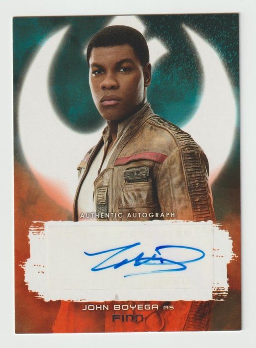 Topps - 1 Card - Star Wars The Last Jedi - autograph card - A-JB John Boyega - nr 86 of 99 - Finn