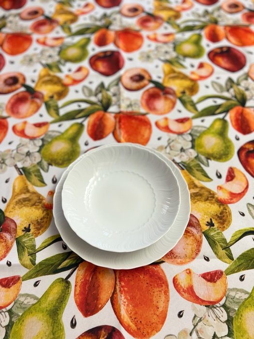 San Leucio - elegante tovaglia con frutti - Tablecloth  - 140 cm - 230 cm