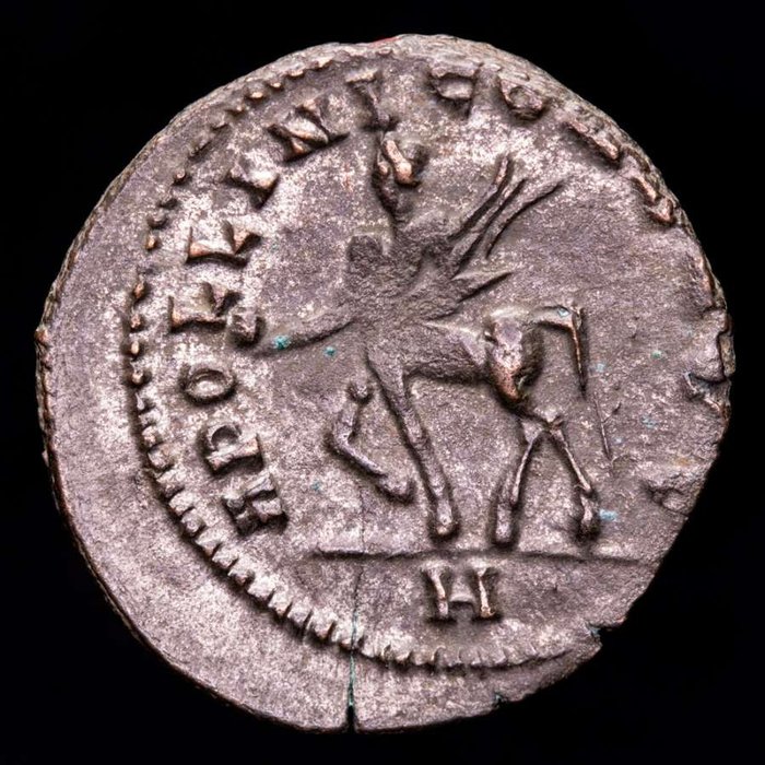 羅馬帝國. 加里恩努斯 (AD 253-268). Bronze antoninianus Rome mint, A.D. 267/8. APOLLINI CONS AVG / H. Centaur  (沒有保留價)