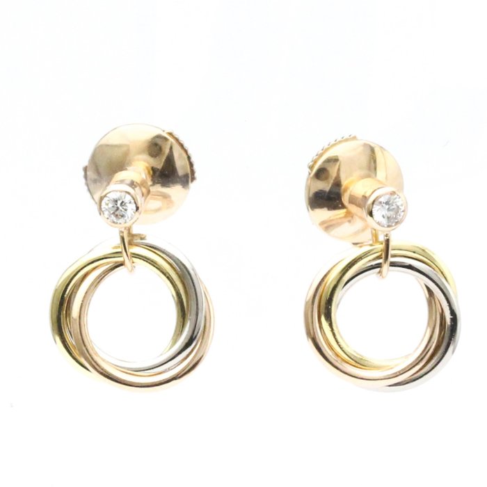 Cartier - 耳環 - Trinity - 18 克拉 白金, 黃金, 玫瑰金 