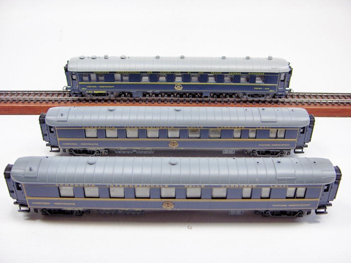 Jouef, France Trains H0轨 - 530000/307 - 模型火车客运车厢 (3) - 3辆客车 - CIWL
