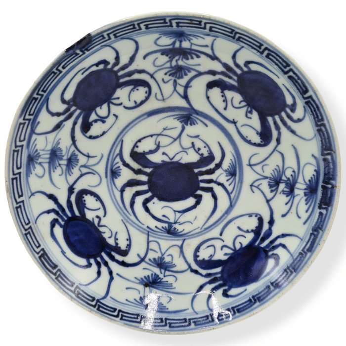 Marked Crab Dish - 盤子 - 瓷器