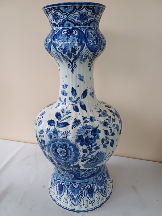 Plateelbakkerij Zuid-Holland - 花瓶 -  旋鈕花瓶 - 58 厘米  - 陶器